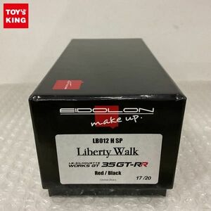 1円〜 MAKE UP EIDOLON 1/43 Liberty Walk LB-シルエット WORKS GT 35GT-RR Red/Black