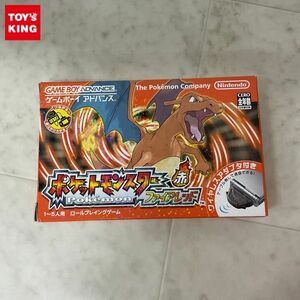 1円〜 GBA ゲームボーイアドバンス ポケットモンスター ファイアレッド ワイヤレスアダプタ付き