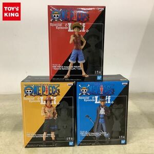 1円〜 未開封 ONE PIECE magazine FIGURE Special Episode Luff モンキー・D・ルフィ、ポートガス・D・エース、サボ