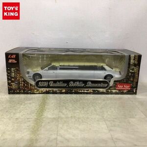 1 иен ~ Sunstar 1/18 2004 Cadillac De Ville Limousine белый 