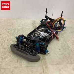 1円〜 ジャンク 電動RC シャーシ、サンワ RX-451R 受信機、S9570SV サーボ 他