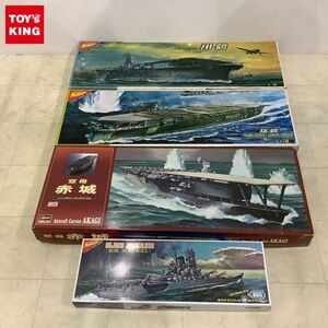 1円〜 ニチモ 等 30cmシリーズ 戦艦武蔵 1/450 空母 赤城 他