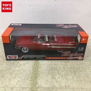 1円〜 モーターマックス Timeless Legends 1/18 1960 シボレー インパラ レッド