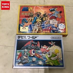 1円〜 ファミリーコンピュータ ソフト デビルワールド 聖闘士星矢 黄金伝説 完結編