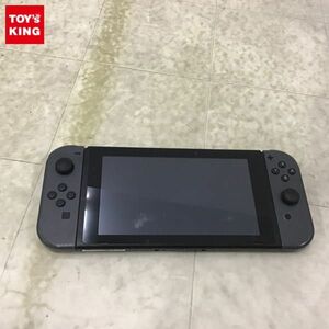 1円〜 箱無/動作確認/初期化済 Nintendo Switch 本体 HAC-001、Joy-Con グレー