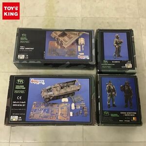 1円〜 ジャンク SUPER-TECH 1/35 TIGER I ENGINE COMPARTMENT、SS-SCHUTZE 他 ガレージキット