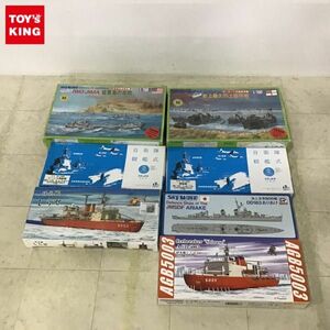 1円〜 スカイウェーブ 他 1/700 ジオラマセット 史上最大の上陸作戦 D-day、砕氷艦 しらせ 等