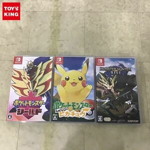 1円〜 Nintendo Switch ソフト モンスターハンターライズ ポケットモンスター シールド 他