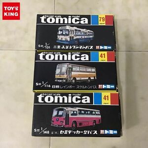 1 иен ~ чёрный коробка Tomica Mitsubishi Fuso one man автобус Hino Rainbow каркас автобус др. сделано в Японии 