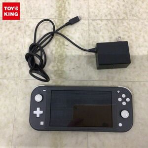 1円〜 動作確認/初期化済 箱無 Nintendo Switch Lite HDH-001 本体 グレー ACアダプター