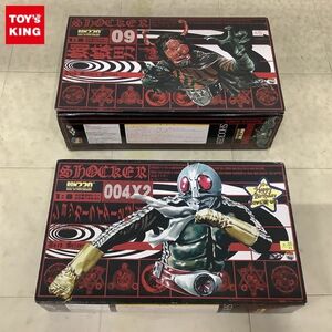 1円〜 破損 未開封含 メディコム・トイ RAH220 1/8 004X2 ショッカーライダー2号、09 蜘蛛男