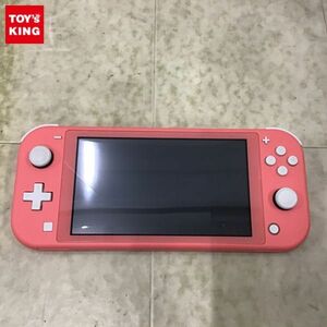 1円〜 動作確認/初期化済 箱無 Nintendo Switch Lite HDH-001 コーラル 本体