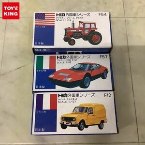 1円〜 青箱トミカ 日本製 アメリカン ファームトラクター、フェラーリBB 512 他