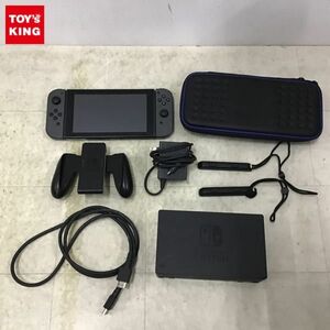 1円〜 動作確認/初期化済 箱無 Nintendo Switch HAC-001 グレー