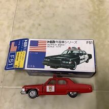 1円〜 青箱トミカ 外国車シリーズ 日本製 ポルシェ 928 キャデラック ポリスカー_画像2