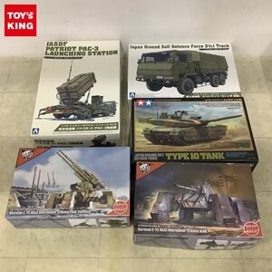 1円〜 アオシマ 他 1/72 等 陸上自衛隊 3 1/2tトラック 3トン半 新型、ドイツ軍ビエラフースラー型 E-75戦車 128mm戦車砲 他