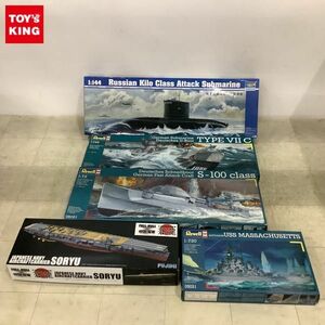 1円〜 フジミ 他 1/700 等 日本海軍航空母艦 蒼龍、ソビエト キロ級 攻撃型潜水艦 他