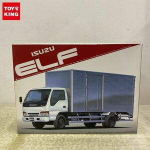 1円〜 アオシマ 1/32 いすゞ エルフ ワイドキャブ プラモデル