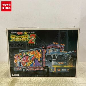 1円〜 アオシマ 1/32 爆走4t デコトラ烈伝2 鉄仮面2 ウイングタイプ プラモデル