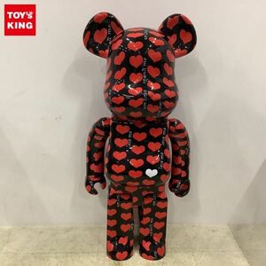 1円〜 箱無 BE@RBRICK ベアブリック hide Black Heart 1000%