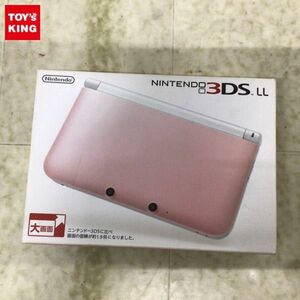 1円〜 破損 欠品 動作確認/初期化済 ニンテンドー 3DS LL SPR-001(JPN) ピンク×ホワイト