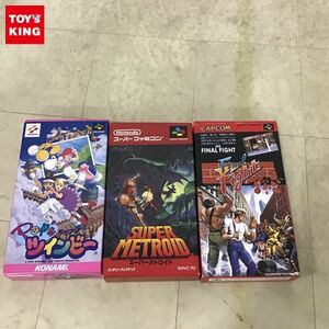 1円〜 スーファミ ソフト ファイナルファイト、スーパーメトロイド、ポップン ツインビー