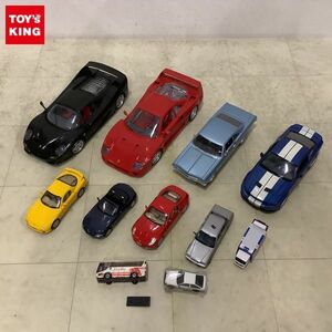 1円〜 訳あり ジャンク Bburago等 1/18 フェラーリ F40 1987 1/24 フォード シェルビー GT-500 2007 他