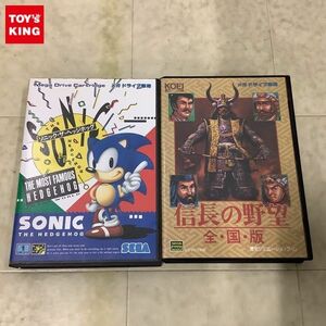 1 иен ~ MD Mega Drive Sonic * The * Hedgehog, доверие длина. .. все * страна * версия 