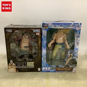 1円〜 メガハウス P.O.P DX ONE PIECE 白ひげ エドワード・ニューゲート Ver.0、黒ひげ マーシャル・D・ティーチ