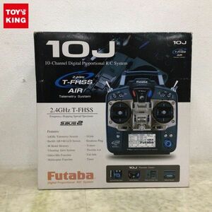 1 jpy ~ lack of Futaba RC helicopter 10J 10ch 2.4GHz T-FHSS AIR T/R set transmitter 