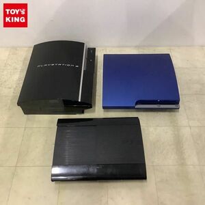 1円〜 初期化済 箱無 PlayStation3 本体 CECHH00、CECH-4000B ブラック、CECH-2500A ブルー