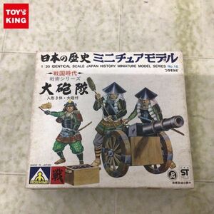 1円〜 アオシマ 日本の歴史 ミニチュアモデル シリーズ 1/35 戦国時代 戦術シリーズ 大砲隊