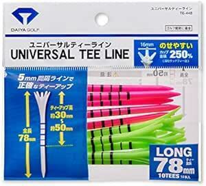 ダイヤゴルフ(DAIYA GOLF) ゴルフティー ユニバーサルティーライン ボールが乗せやすい 高さ調節目盛り付き 高耐久プラス