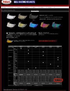 Bell GP3 Helmet visor ベル　ヘルメット　バイザー