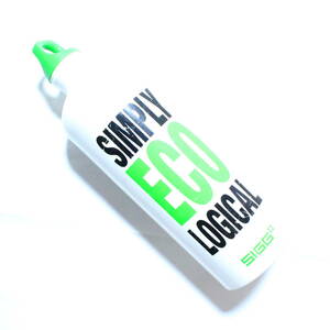 SIGGsig flask aluminium bottle SIMPLY ECO LOGICAL eko light weight 1L white white 