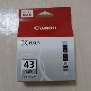 【送料120円〜】インクカートリッジ43 ライトグレー Canon キヤノン プリンター 純正 ピクサス PIXUS BCI-43LGY CANONの画像1