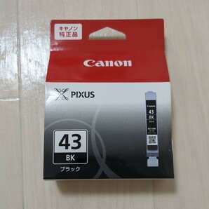 【送料120円〜】インクカートリッジ43 ブラック Canon キヤノン プリンター 純正 ピクサス PIXUS BCI-43BKの画像1