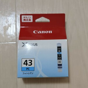 【送料120円〜】インクカートリッジ43 フオトシアン Canon キヤノン　プリンター　純正　ピクサス　PIXUS　BCI-43PC CANON