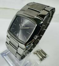 ● GUCCI グッチ 8500M スクエア クオーツ グレー文字盤 メンズ腕時計 （コマ付）/265633/515-51_画像2