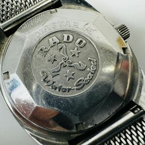 Ψ RADO ラドー ダイヤスターシャンパンシルバー文字盤 自動巻 アンティーク メンズ腕時計/265005/430-36の画像9