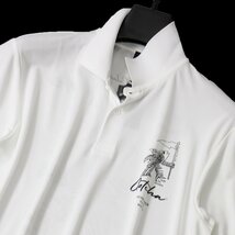 新品 ガッチャ ゴルフ ポリジン加工 半袖 ポロシャツ XXL 春夏 GOTCHA GOLF シャツ フィッシュボーン メンズ ウェア 白 ホワイト ◆CC2254C_画像3