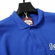 新品 ガッチャ ゴルフ VORTEX 半袖 ポロシャツ XL 春夏 GOTCHA GOLF シャツ グラデーション ラメプリント メンズ ウェア 青 ◆CG2320A_画像3