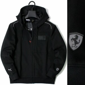  new goods Puma Ferrari sweat full Zip Parker M (US size ) black PUMA FERRARI jacket men's f-ti*CG2391A