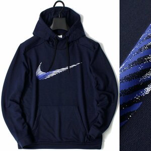  новый товар NIKE Nike тренировочный Parker XL тянуть надкрылок -ti большой Logos ushu мужской DRI-FIT темно-синий темно-синий *CG2400A