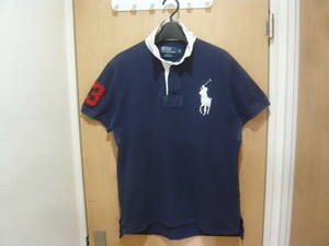 POLO by RALPH LAUREN Ralph Lauren большой po колено . вышивка Logo Rugger рубашка олень. . рубашка-поло kanoko темно-синий темно-синий мужской M