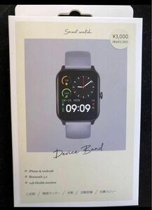 新品　未開封品　スマートウォッチ　デバイスバンド　deviceband スリーコインズ 歩数計 心拍計