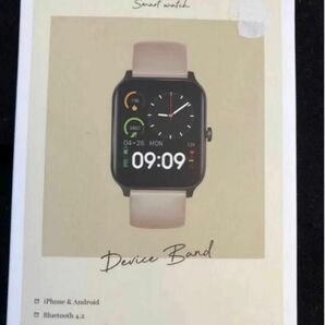 新品　未開封品　スマートウォッチ　デバイスバンド　deviceband スリーコインズ 3coins ベージュ 腕時計