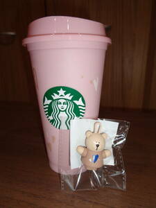  Starbucks coffee original * Valentine 2024 R cup & drink hole cap be Alice ta set ( new goods unopened )
