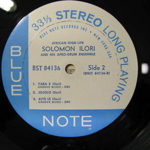 LP レコード SOLOMON ILORI AND HIS AFRO-DRUM ENSEMBLE / VAN GELDER刻印 / BLUE NOTEの画像7