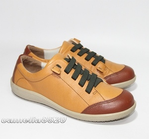 Achilles SORBO Achilles sorubo walking shoes SRL 2530 Brown / tan leather 24.5cm made in Japan used beautiful goods lady's 